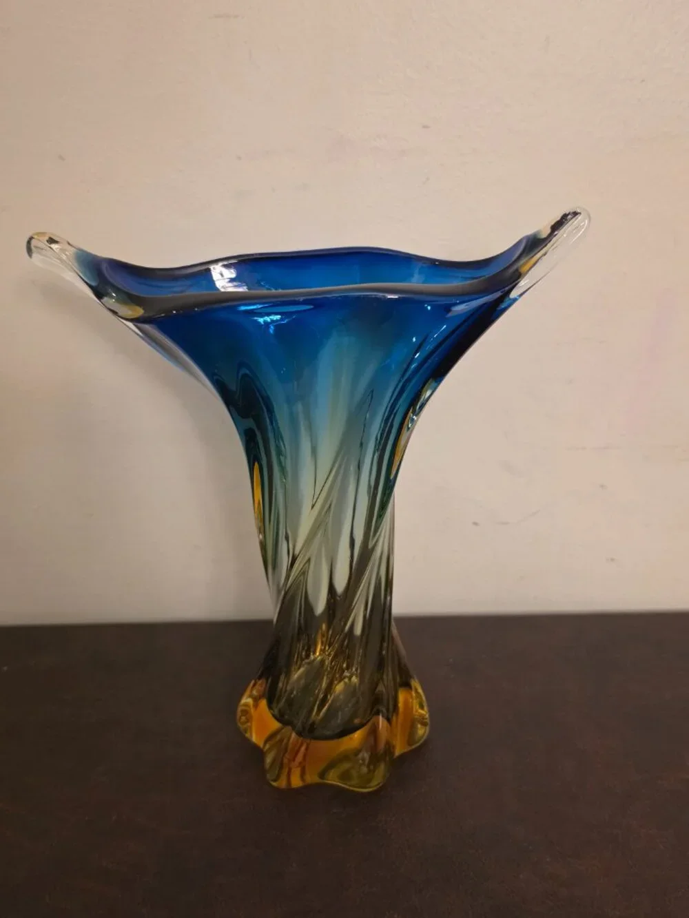 Vintage Italian Murano Style Art Glass Vase